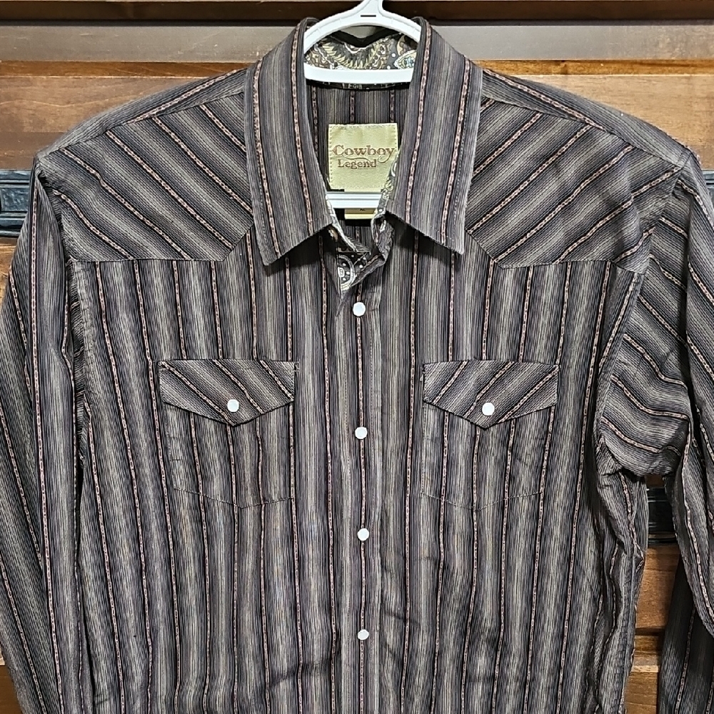 Cowboy Legend Western Cowboy Shirt With Pearl Snaps